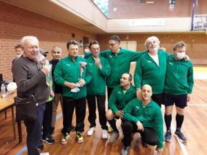 La formazione dell'Augusta, vincitrice del Torneo di Torball "Città di Torino" 2021