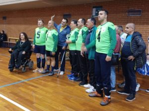 La formazione dell'Augusta, vincitrice del XXI Torneo di Torball Città di Torino